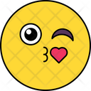 Emoticon De Beso De Amor Icono