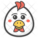 Emotionless chicken  Icon