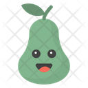Emotionless Pear Face Icon