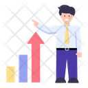 Employee Growth Personal Growth Career Growth Icon