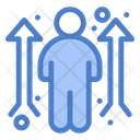 Employee Growth Level Up Business Opportunity Icon
