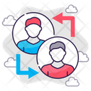 Employee Replace Employee Switch Candidate Turnover Icon