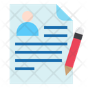 Employee Resume Employee Cv Icon