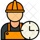 Time Clock Employee Icon
