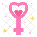 Empowerment Gender Heart Icon
