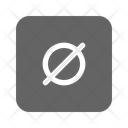 Empty Set Math Icon