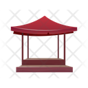 Empty Red Tent Market Icon