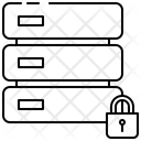 Encrypted database Icon - Download in Line Style