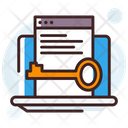 Encryption File Access Document Icon