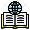 Encyclopedia Book Globe Icon