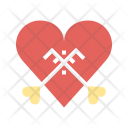 Engagement Heart Key Icon