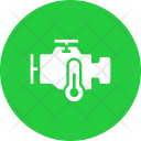 Engine Motorcycle Temperature Icon