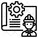 Blueprint Engineering Architecture Icon
