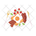 Breakfast Plate Egg Icon