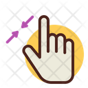 Enlarge Hand Gesture Icon