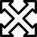 Enlarge Symbol Arrow Icon