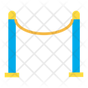 Guardrail Stanchions Rope Barrier Icon