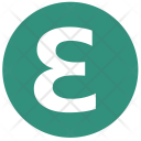 Epsilon Alphabet Greek Icon