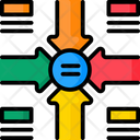 Equal Merge Chart Icon