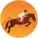 Equestrian Jumping  Icon