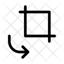 Zuschneiden Drehen Gestalten Symbol