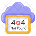Cloud Error Error 404 Web Error Icon