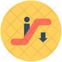 Escalator Moving Stairs Icon