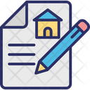 Estate Agreement House Contract Property Contract Icon