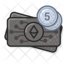 Eth Back Coin Five Icon