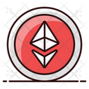 Ethereum Cryptocurrency Crystal Icon