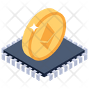 Ethereum Cryptocurrency Virtual Economic Icon