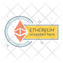 Ethereum Accepted Here Icon