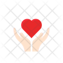 Ethically Sourced Heart In Hands Organic Icon
