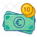 Eur Coin Ten Icon