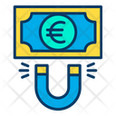 Euro Attract Attract Money Attract Finance Icon