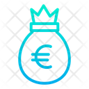 Euro Bag Money Bag Currency Bag Icon