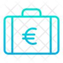 Euro Briefcase Euro Suitcase Money Briefcase Icon