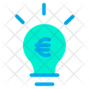 Euro Bulb Idea Icon