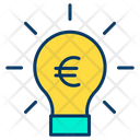 Euro Bulb Finance Idea Euro Icon