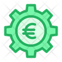 Cog Wheel Euro Wheel Money Optimization Icon