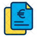 Euro Finance Document Papers Icon
