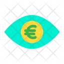 Eye Euro Money In Eyes Icon