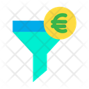 Funnel Euro Filter Icon