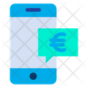 Mobile Chat Euro Chat Icon
