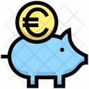Euro Piggy Bank Icon
