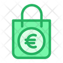 Shopping Bag Euro Sign Hand Bag Icon