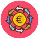 Euro Transfer Money Transaction Exchange Of Currency Icon