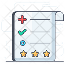 Evaluation Feedback List Icon