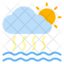 Evaporation Of Sea Water Evaporation Sea Icon