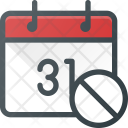 Event Calendar Cancel Icon